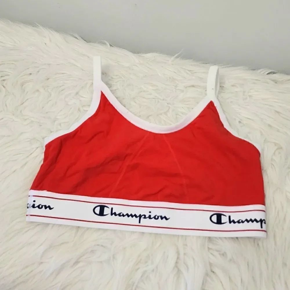 Champion sports bra small red